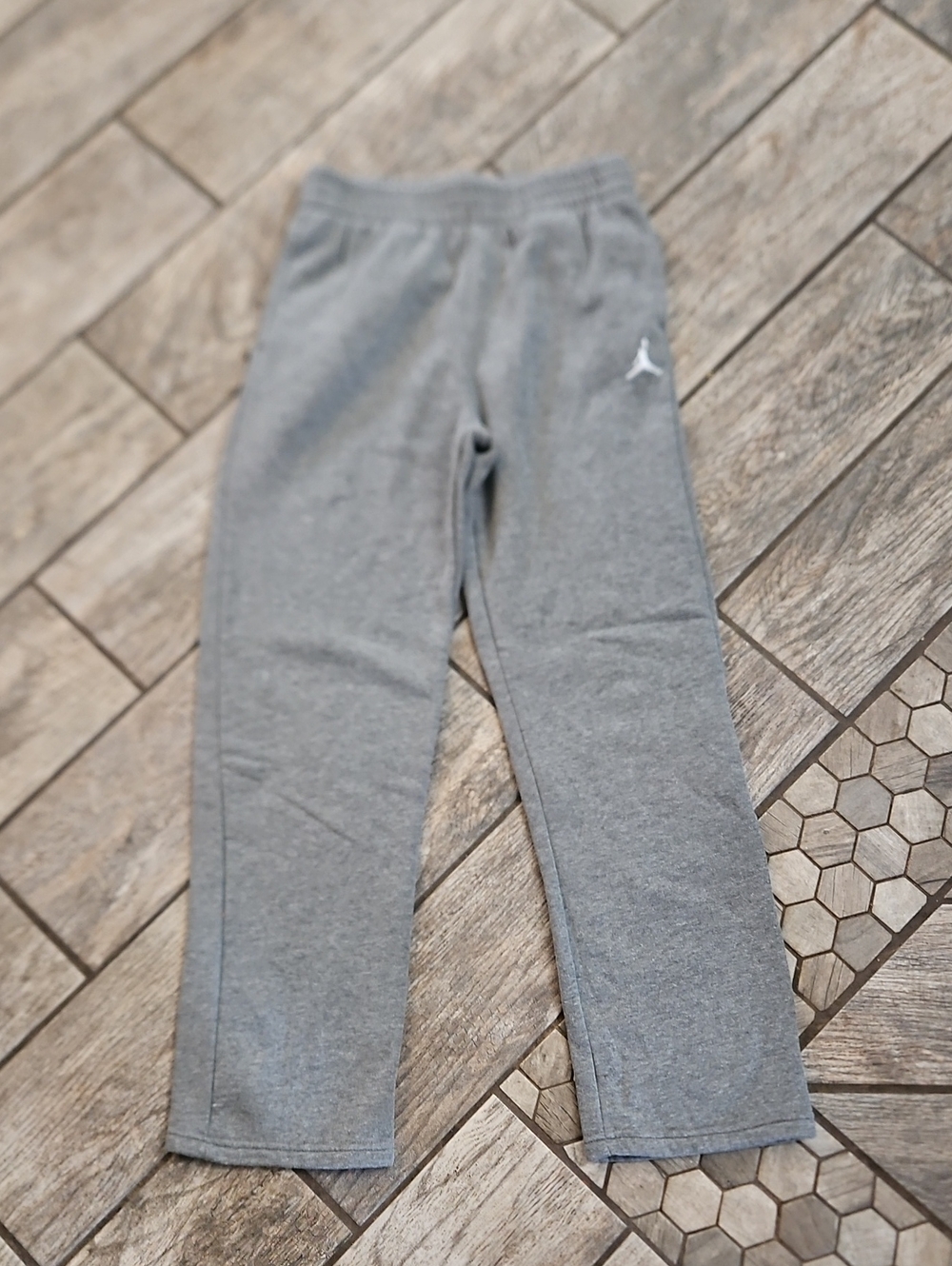 Jordan Kids Gray Fleece Joggers Size Large